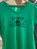 Soccer Mom Ladies V-Neck Tee